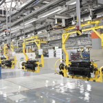 Modern car production line